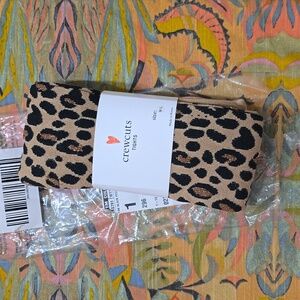 NWT crewcuts leopard glitter tights